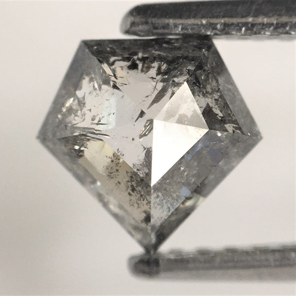 0.96 Ct Antique Shape Fancy Gray Color Natural Loose Diamond, 6.06 mm x 6.31 mm x 3.20 mm Shield shape Natural Loose Diamond SJ73/37