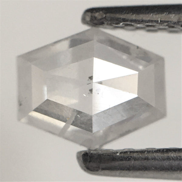 0.45 Ct Hexagon Shape Natural Loose Diamond, 4.51 mm x 5.47 mm x 2.11 mm Light Gray Geometry Shape Natural Loose Diamond SJ73/52