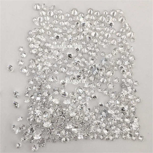 1.00 Ct lot, Lab Grown Diamond 1.25 mm to 1.30 mm Lab Grown Round Brilliant Cut Diamond, 90 to 100 Pcs Diamond, Round Cut Diamond lot