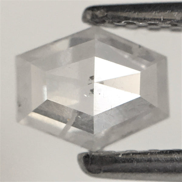 0.45 Ct Hexagon Shape Natural Loose Diamond, 4.51 mm x 5.47 mm x 2.11 mm Light Gray Geometry Shape Natural Loose Diamond SJ73/52