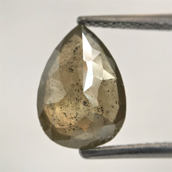 2.52 Ct Pear Shape Full Cut Natural Loose Diamond, 11.06 mm x 7.85 mm x 3.71 mm Fancy Color Pear Shape Natural Loose Diamond SJ55/08