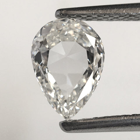 0.82 Ct Pear Shape Natural Diamond VS1 G/H Color, 7.67x5.49x2.43 mm Pear Shape Antique Loose Diamond, Full-Cut Pear Diamond, SJ39/77