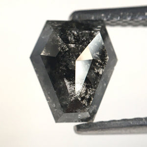 1.24 Ct Natural Loose Diamond Geometric Shape 7.00 mm X 6.10 mm Fancy Grey Color, Fancy Shape Grey Black Diamond Use For Ring SJ20/04