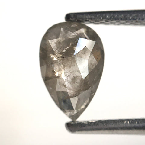 0.65 Ct Natural Loose Diamond Dark Grey Color Pear Cut, 7.90 mm X 5.30 mm x 2.10 mm Excellent Natural Loose Diamond for Jewellery SJ23/15