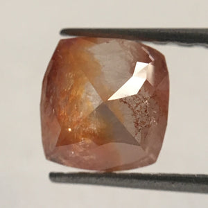 0.84 Ct Cushion Shape Fancy Brown Natural Loose Diamond 5.60 mm X 5.40 mm x 2.90 mm, Cushion Shape Rose Cut Natural Loose Diamond