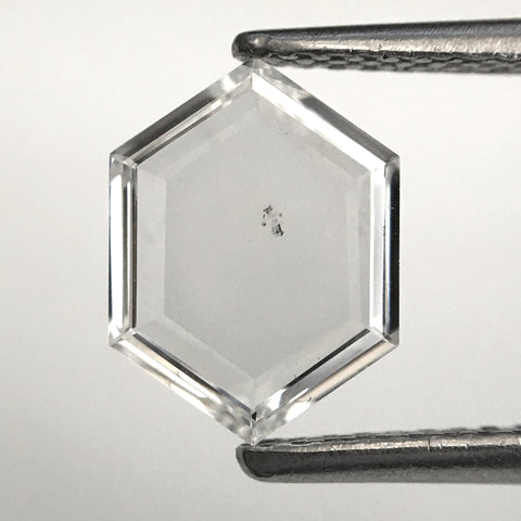 0.76 Ct Portrait Cut Hexagon Shape Diamond, White color SI2, 9.35 mm x 6.97 mm x 1.08 mm Hexagon Shape Loose Diamond SJ81-04