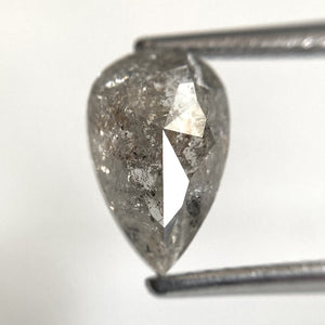 2.09 Ct Pear Shape Natural Loose Diamond Fancy Color, 9.61 x 6.15 x 4.10 mm Rose Cut Flat-Back Pear Shape Natural Diamond SJ86-15