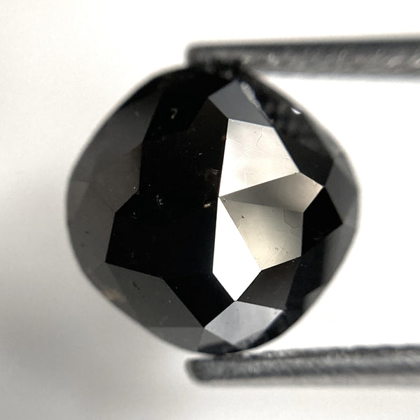 3.05 Ct Cushion Shape Natural Black Salt and Pepper Loose Diamond, 9.02 mm x 8.87 mm x 4.14 mm Natural Cushion Shape Diamond, SJ87-56