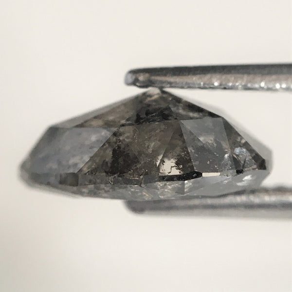 2.14 Ct Pear Shape natural loose diamond, salt and pepper diamond, 9.70 mm x 7.25 mm x 3.87 mm Full-cut pear shape natural diamond SJ76-22