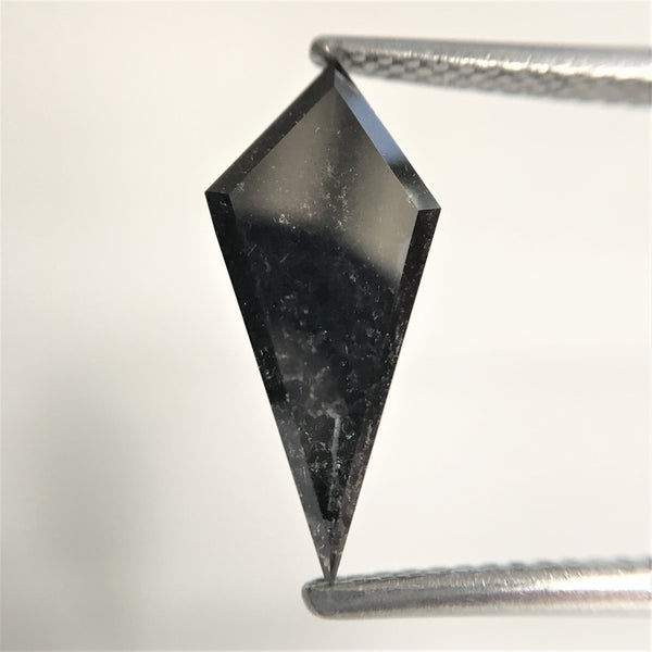 2.36 Ct Natural loose diamond Kite Shape Salt and Pepper, 14.78 mm x 6.74 mm x 4.33 mm Kite shape natural diamond, SJ76-66