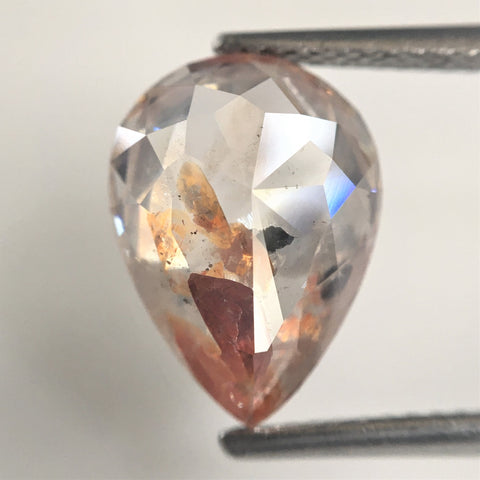 3.69 Ct Pear Shape natural loose diamond Grayish brown, 11.97 mm x 8.76 mm x 4.58 mm Full-cut pear shape natural diamond SJ76-112