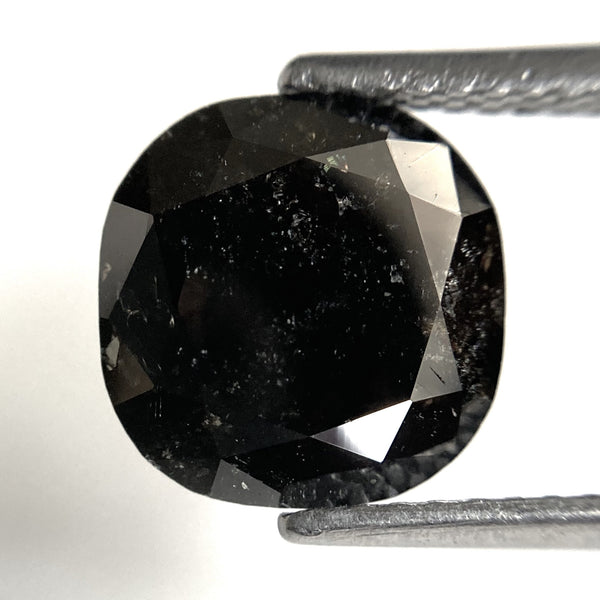 3.05 Ct Cushion Shape Natural Black Salt and Pepper Loose Diamond, 9.02 mm x 8.87 mm x 4.14 mm Natural Cushion Shape Diamond, SJ87-56