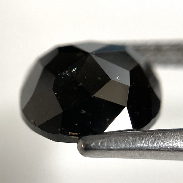 3.05 Ct Cushion Shape Natural Black Salt and Pepper Loose Diamond, 9.02 mm x 8.87 mm x 4.14 mm Natural Cushion Shape Diamond, SJ87-56