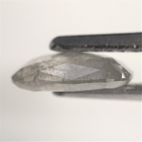 0.92 Ct Natural loose diamond Oval Shape Salt and Pepper, 7.35 mm x 5.87 mm x 2.17 mm Full Rose-Cut Oval shape natural diamond, SJ76-49