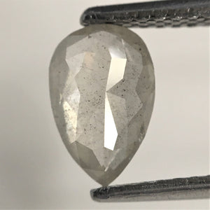 0.86 Ct Pear Shape natural loose diamond, Fancy color diamond, 7.90 mm x 5.17 mm x 2.57 mm full rose-cut pear shape natural diamond SJ76-53