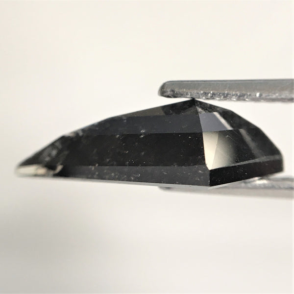 2.36 Ct Natural loose diamond Kite Shape Salt and Pepper, 14.78 mm x 6.74 mm x 4.33 mm Kite shape natural diamond, SJ76-66