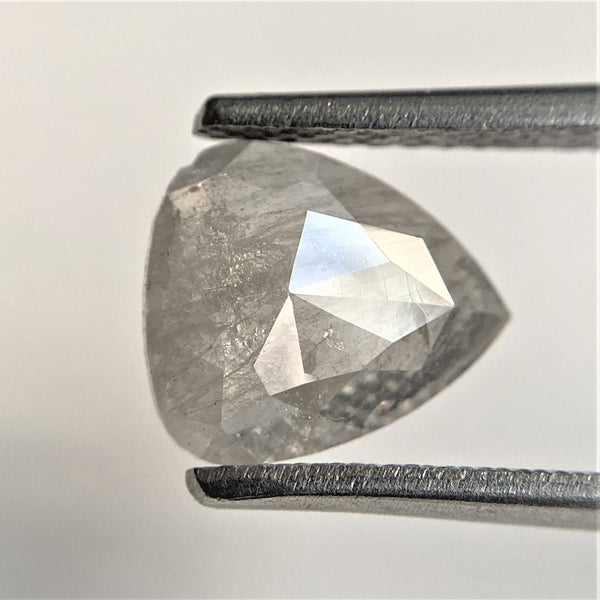 1.01 Ct Pear Cut Loose Natural Diamond Grey Color 8.41 mm x 7.35 mm x 1.91 mm, Grey Rose Cut Pear Natural Loose Diamond SJ91/09