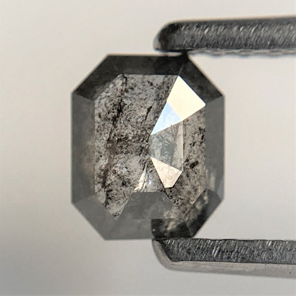 0.46 Ct 5.16 mm x 4.28 mm x 2.03 mm Fancy Grey Emerald Cut Natural Loose Diamond, Fancy Black Natural Loose Diamond Use for Jewelry SJ91/115