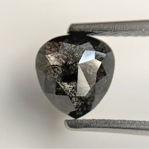 1.04 Ct Pear Cut Loose Natural Diamond Grey Color 7.25 mm x 6.79 mm x 2.60 mm, Grey Rose Cut Pear Natural Loose Diamond SJ91/23
