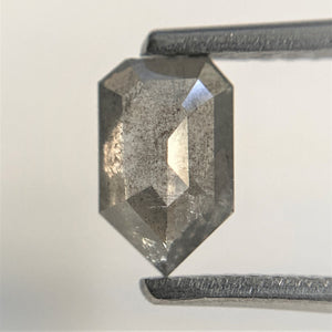 0.77 Ct Genuine Fancy Grey Black Color 7.22 mm x 4.48 mm x 2.55 mm Geometric shape Natural Loose Diamond, Pentagon shape diamond SJ91/100