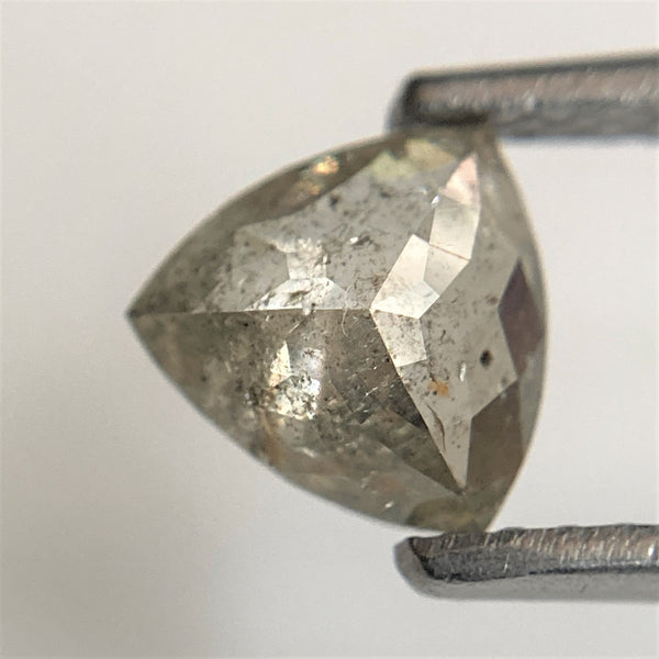 0.79 Ct Triangle Shape Natural Loose Diamond Dark Gray Color 6.23 mm x 6.15 mm x 2.73 mm, Polished Diamond for rings SJ91/106