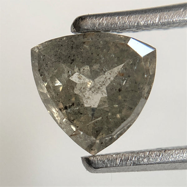 0.79 Ct Triangle Shape Natural Loose Diamond Dark Gray Color 6.23 mm x 6.15 mm x 2.73 mm, Polished Diamond for rings SJ91/106