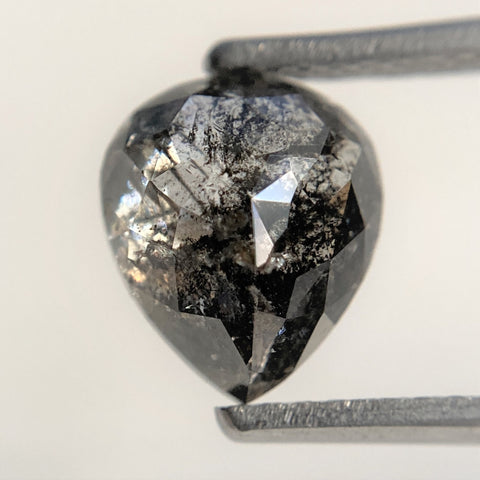 2.12 Ct Fancy Grey Black Pear shape Natural Loose Diamond, 8.35x 7.12 mm x 4.22 mm Pear Cut Superb Quality Diamond SJ90/46