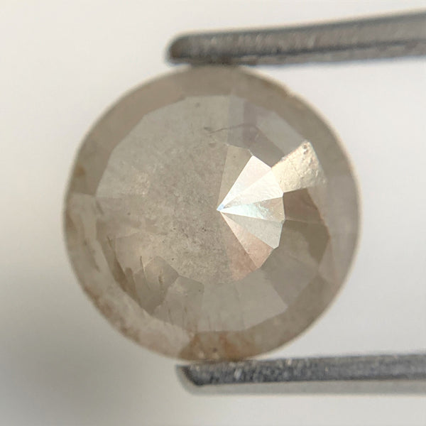 2.15 Ct Grey Round Shape Rose cut Loose Natural Diamonds, 8.51 mm x 3.60 mm Rose cut Round Shape Natural Loose Diamond low price SJ90-58