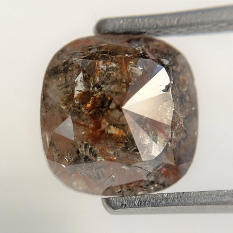 2.38 Ct Cushion Shape Fancy Brown Color Natural Loose Diamond 8.29 mm x 8.12 mm x 3.46 mm Natural Loose Diamond SJ90/60