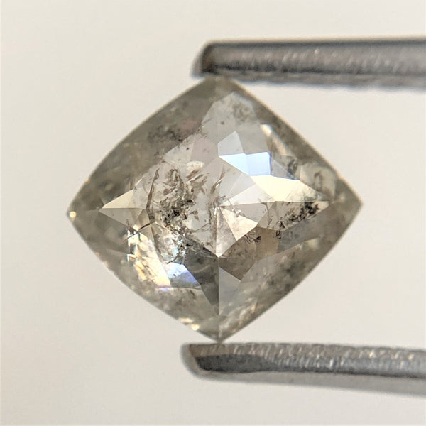 1.01 Ct Antique shape Natural Loose Diamond 7.21 mm x 6.52 mm x 3.08 mm Fancy Grey Color Use for Jewellery making SJ94/26