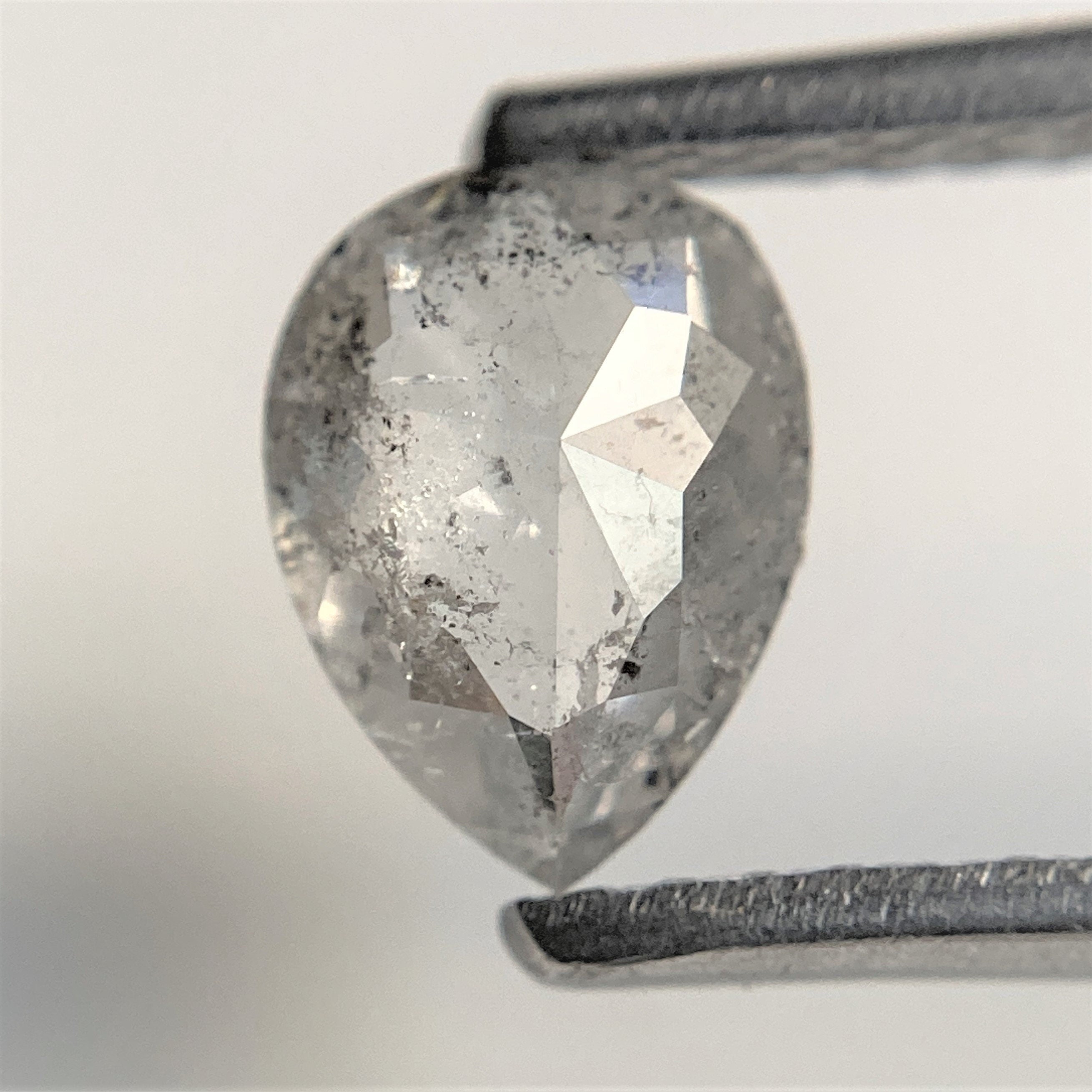 0.82 CT 7.6 X 5.3 MM Natural good Loose Diamond, Pear Shape Diamond,Grey color Pear cut Diamond For Pear Ring R9214