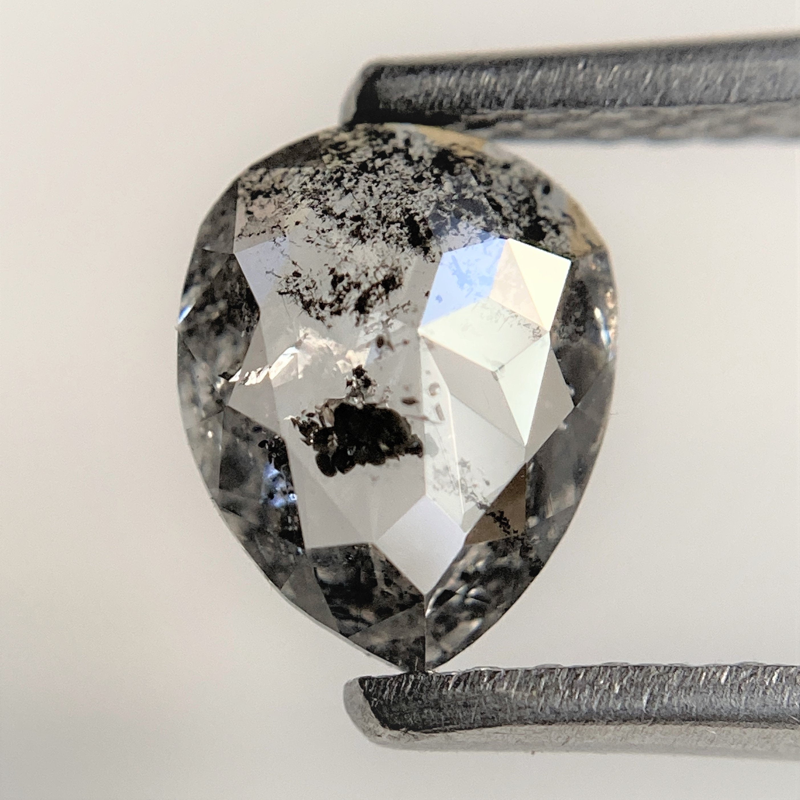 1.01 Ct Pear Shape Fancy Dark Grey rose cut Natural Loose Diamond, 4.98 mm x deals 5.95 mm x 3.84 mm Heart Shape Natural Loose Diamond SJ43/36