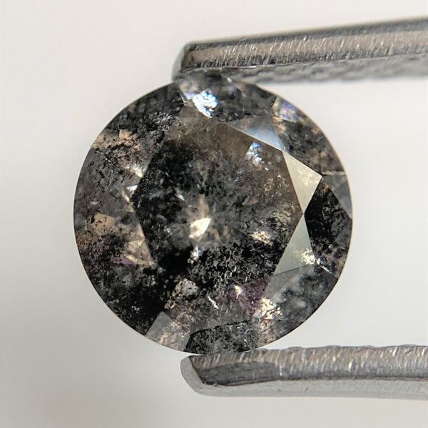 1.05 Ct Natural Fancy Grey Round Brilliant Cut Diamond, 6.28 mm x 3.94 mm Natural Loose Diamond, Natural Loose Brilliant Cut Diamond SJ99-42