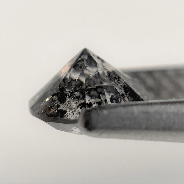 0.95 Ct Round Cut Natural Loose Diamond, 6.07 mm x 3.93 mm Round Shape Brilliant Cut Salt And Pepper i3 Clarity, Loose Diamond SJ97-13