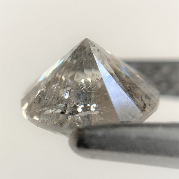 1.04 Ct Round Salt and Pepper Diamond: Loose Brilliant Cut