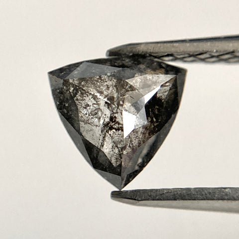 0.50 Ct Triangle Shape Natural Loose Diamond Dark Gray Color 5.72 mm x 5.79 mm X 2.02 mm, Polished Diamond for rings SJ43/01