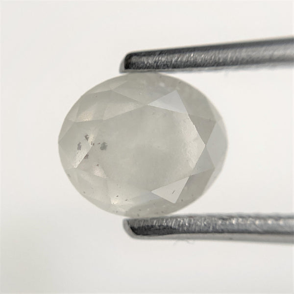 1.83 Ct Oval Shape Gray Natural Loose Diamond 7.09 mm x 6.05 mm x 4.55 mm Oval Shape Rose Cut Natural Loose Diamond SJ88-30