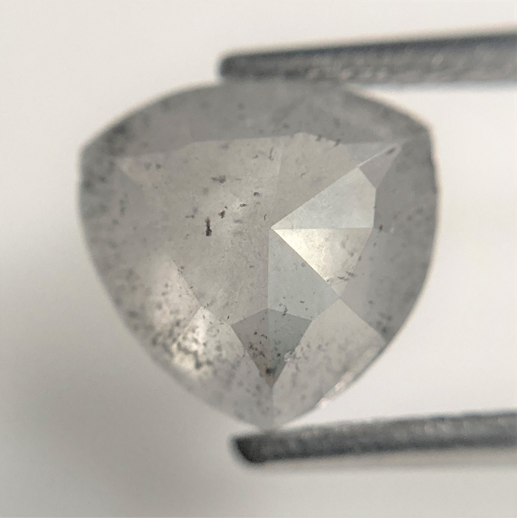 2.48 Carat 8.46 mm x 8.04 mm x 4.33 mm Natural Fancy Grey color Triangle Shape loose Diamond, Polished Diamond best for engagement  SJ88-65