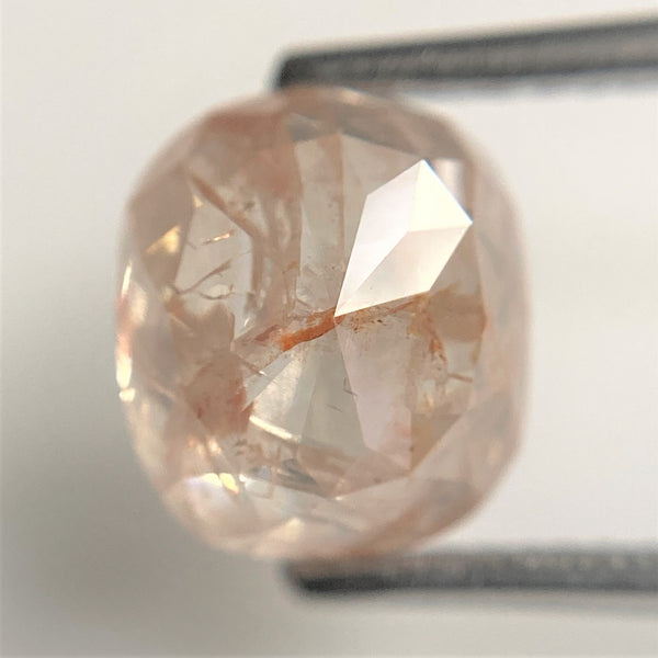 3.18 Ct Oval Shape natural loose diamond salt and pepper, 8.18 mm x 7.23 mm x 5.40 mm Oval shape natural diamond SJ88-17