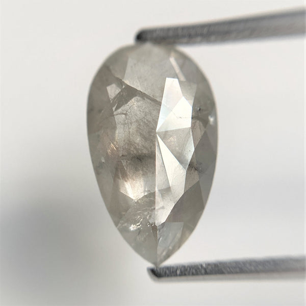 2.48 Ct Natural Pear Shape Fancy Color Translucent Rose cut loose Diamond 12.99 mm x 7.67 mm x 2.93 mm Rustic Natural Diamond  SJ88-33