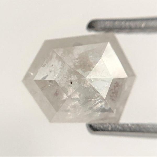 1.78 Ct Hexagon Shape Grey Color Natural Loose Diamond, 8.63 mm x 6.90 mm x 3.33 mm Natural Geometric Loose Diamond SJ88-67