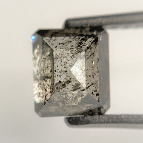 1.93 Ct Gray Rectangle shape Salt and Pepper Natural Loose Diamond, 6.00 mm x 5.93 mm x 4.36 mm natural loose diamond for jewellery SJ88-70