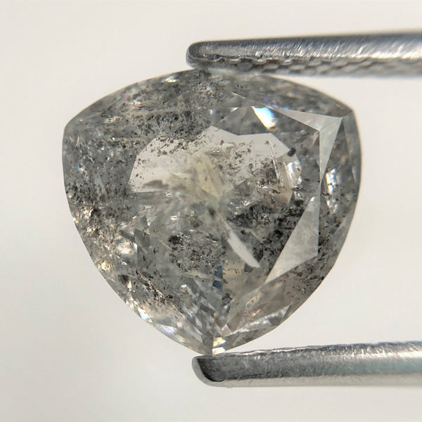 2.60 Carat 9.05 mm x 8.77 mm x 4.35 mm Natural Fancy Grey color Triangle Shape loose Diamond, Polished Diamond best for engagement  SJ88-64