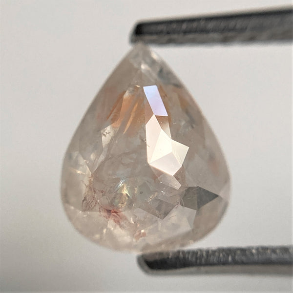 1.55 Ct Pear Shape natural loose diamond, Fancy color Pear, 8.67 mm x 6.89 mm x 3.49 mm, Pear shape natural diamond SJ101-52