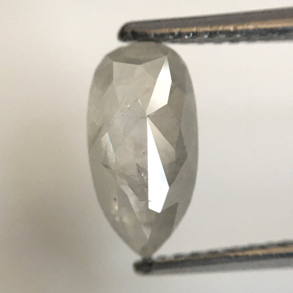 1.09 Ct Pear Cut Natural Loose Diamond, 10.29 x 5.19 x 2.55 mm Fancy Gray Rose Cut Pear Cut Natural Loose Diamond SJ77-23