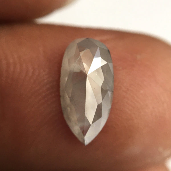 0.99 Ct Pear Cut Natural Loose Diamond, 10.30 x 5.17 x 2.41 mm Fancy Gray Rose Cut Pear Cut Natural Loose Diamond SJ77-24