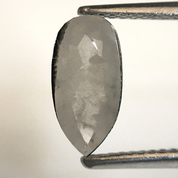 0.99 Ct Pear Cut Natural Loose Diamond, 10.30 x 5.17 x 2.41 mm Fancy Gray Rose Cut Pear Cut Natural Loose Diamond SJ77-24