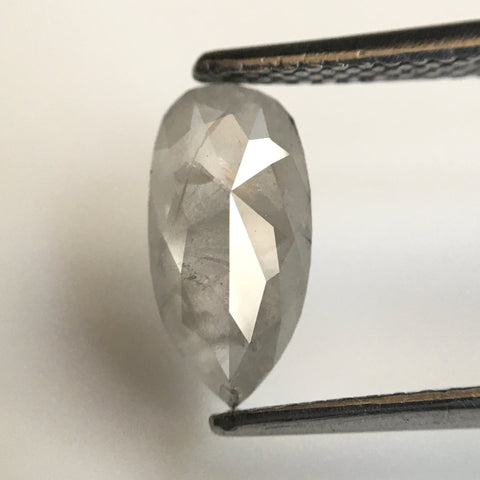 0.99 Ct Pear Cut Natural Loose Diamond, 10.30 x 5.17 x 2.41 mm Fancy Gray Rose Cut Pear Cut Natural Loose Diamond SJ77-24