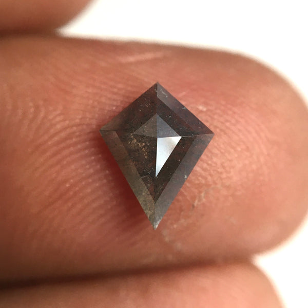 0.61 Ct Natural Loose Diamond Kite Shape Salt and Pepper, 8.34 MM x 6.50 MM x 1.95 MM Geometric shape natural diamond for Jewelry SJ77-43