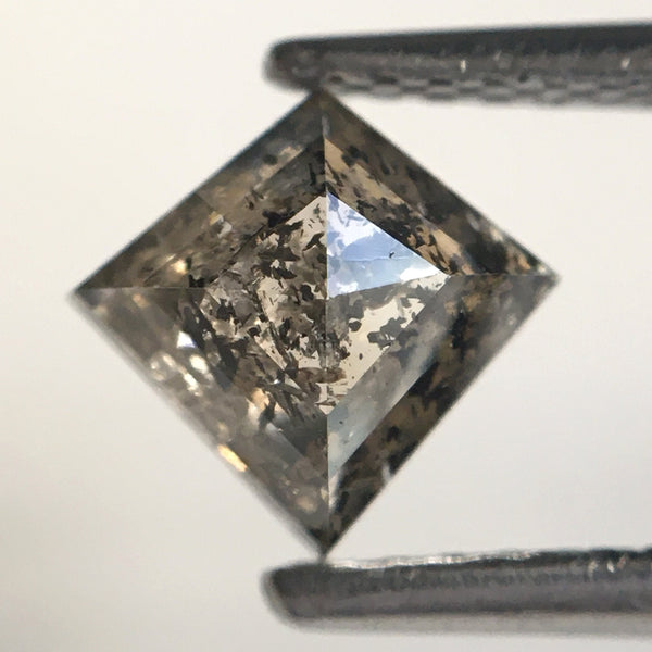 0.83 Ct Natural Loose Diamond Kite Shape Salt and Pepper, 6.73 MM x 7.05 MM x 2.86 mm Geometric shape natural diamond for Jewelry SJ77-45